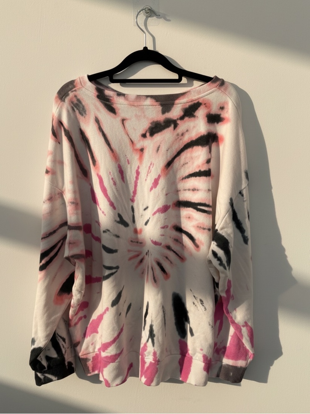 🌟4 for $25🌟 Ricki’s XL Pink Black Tie Dye Soft Oversized Pullover Sweatshirt